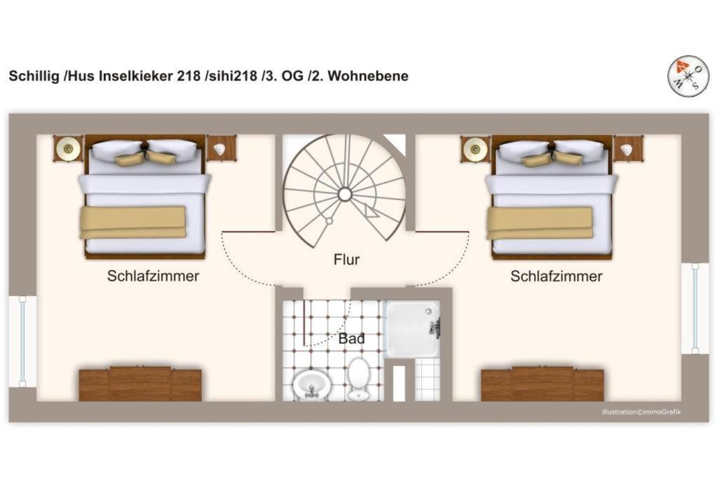 شقة Hus Inselkieker Hus Inselkieker 218 شيلينغ المظهر الخارجي الصورة